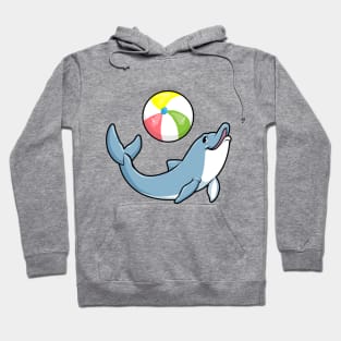 Dolphin at Swimming with Water polo Hoodie